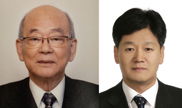 권이혁 서울대학교 명예교수(좌측)와 이재관 고려의대 산부인과학 교수.